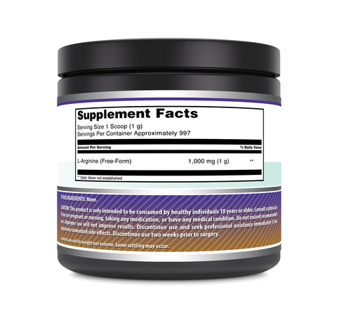 Image of Amazing Formulas L-Arginine | 2.2 Lbs Powder | 997 Servings | 1,000 Mg Per Serving