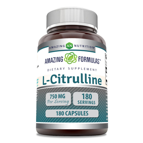 Image of Amazing Formulas L-Citrulline |  750 Mg | 180 Capsules