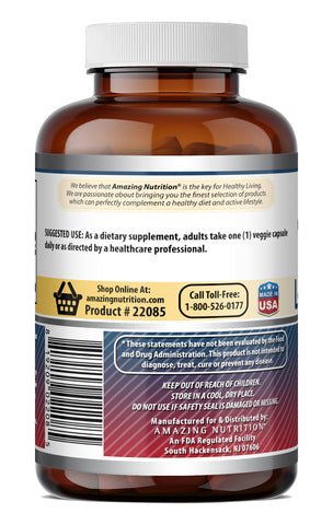 Image of Amazing Formulas L-Glutathione (Reduced) 500 Mg | 120 Veggie Capsules