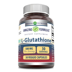 Amazing Formulas L-Glutathione | 500 Mg | 30 Veggie Capsules