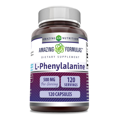 Image of Amazing Formulas L-Phenylalanine | 500 Mg | 120 Capsules