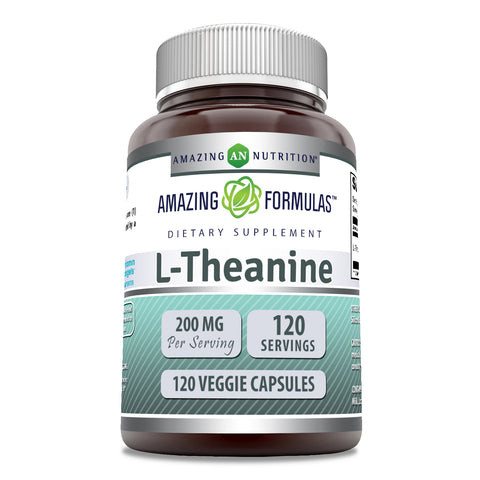 Image of Amazing Formulas L-Theanine | 200 Mg | 120 Veggie Capsules