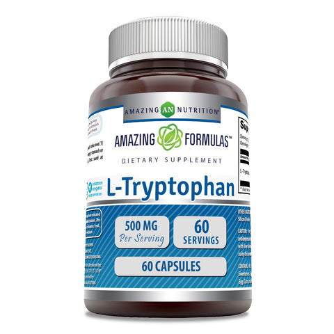 Image of Amazing Formulas L-Tryptophan | 500 Mg | 60 capsules