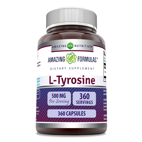 Image of Amazing Formulas L-Tyrosine | 500 Mg | 360 Capsules