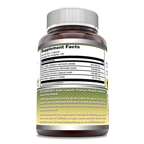 Image of Amazing Formulas Liver Support | 120 Capsules