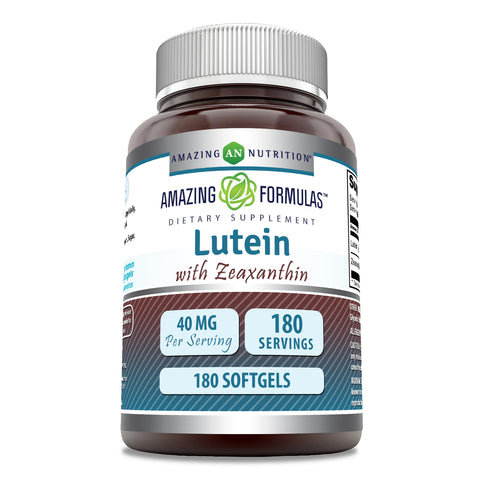 Image of Amazing Formulas Lutein with Zeaxanthin | 40 Mg | 180 Softgels
