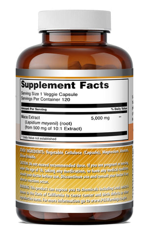 Image of Amazing Formulas Maca (from 500 Mg of 10:1 Extract) | 5000 Mg Equivalent | 120 Veggie Capsules