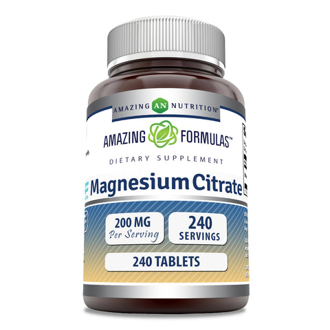 Image of Amazing Formulas Magnesium Citrate | 200 Mg | 240 Tablets