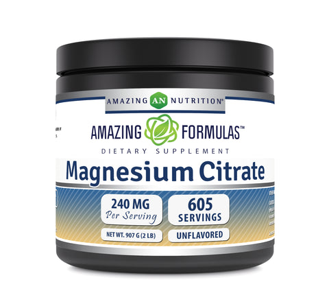 Image of Amazing Formulas Magnesium Citrate | 240 Mg Per Serving | 605 Servings Powder