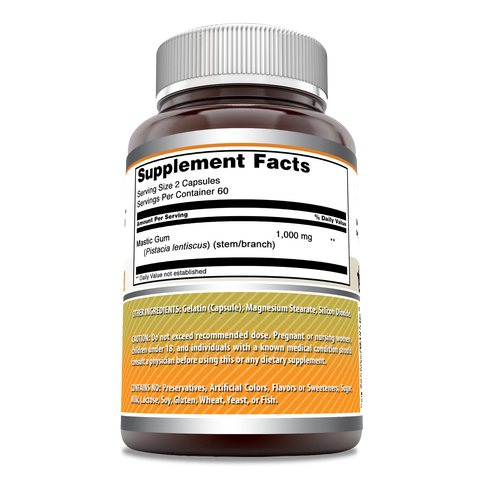 Image of Amazing Formulas Mastic Gum | 1000 Mg Per Serving | 120 Capsules