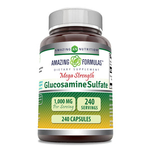 Amazing Formulas Glucosamine Sulfate | Mega Strength | 1000 Mg | 240 Capsules
