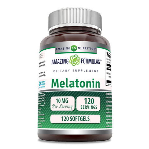 Image of Amazing Formulas Melatonin | 10 Mg | 120 Softgels