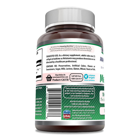 Image of Amazing Formulas Melatonin | 10 Mg | 120 Softgels
