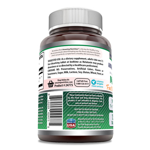 Image of Amazing Formulas Melatonin | 5 Mg | 120 Fast Dissolving Tablets | Citrus Flavor
