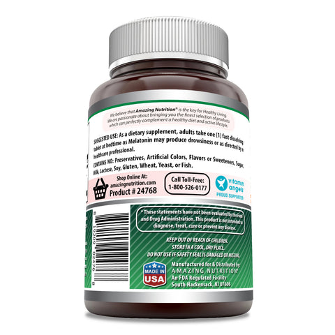 Image of Amazing Formulas Melatonin | 5 Mg | 250 Fast Dissolving Tablets| Citrus Flavor