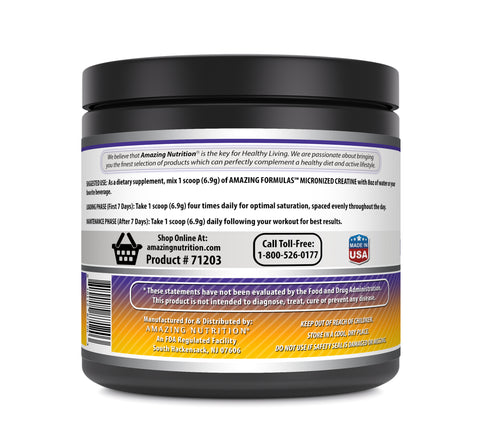 Image of Amazing Formulas Creatine Micronized 5 Grams | Pineapple Flavor | 66 Servings 1 LB (454 G)