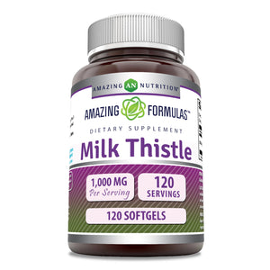 Amazing Formulas Milk Thistle | 1000 Mg | 120 Softgels