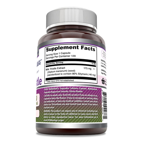 Image of Amazing Formulas Milk Thistle | 175 Mg | 120 Capsules