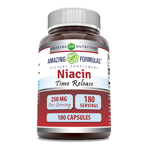 Image of Amazing Formulas Niacin | 250 Mg | 180 Capsules