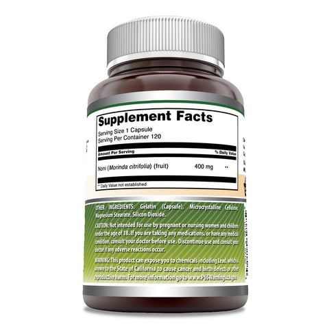 Image of Amazing Formulas Noni | 400 Mg | 120 Capsules