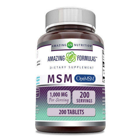Image of Amazing Formulas OptiMSM | 1000 Mg | 200 Tablets