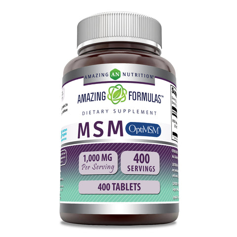 Image of Amazing Formulas OptiMSM | 1000 Mg | 400 Tablets