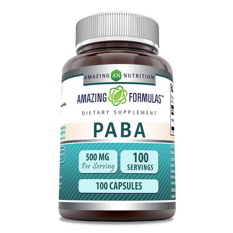 Image of Amazing Formulas PABA | 500 Mg | 100 Capsules