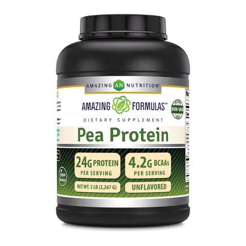 Image of Amazing Formulas Pea Protein | 24 Grams Protein | 5 Lb Powder | Unflavored