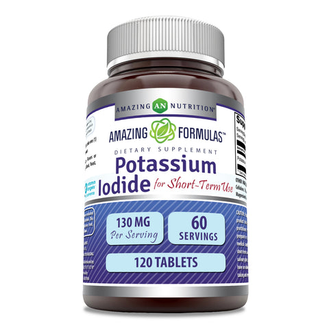 Image of Amazing Formulas Potassium Iodide Supplement | 130 Mg per Serving | 120 Tablets