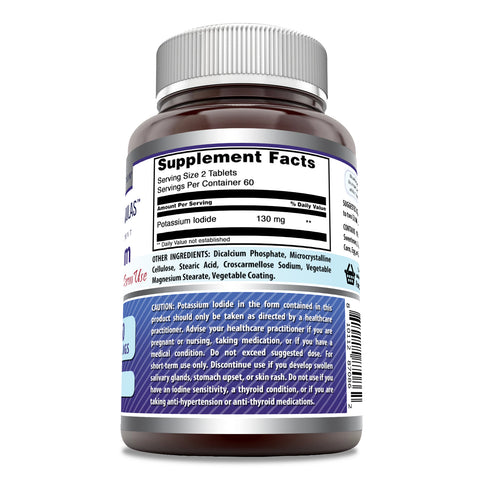 Image of Amazing Formulas Potassium Iodide Supplement | 130 Mg per Serving | 120 Tablets