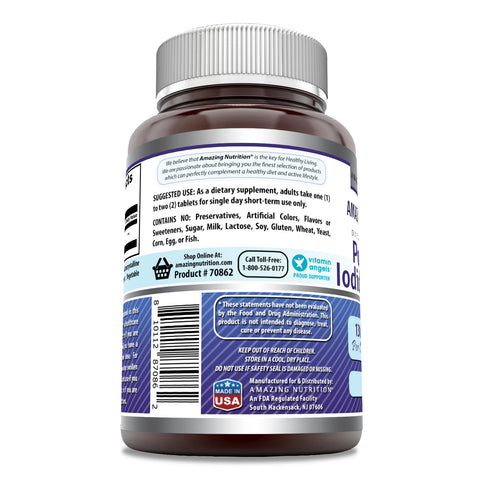 Image of Amazing Formulas Potassium Iodide Supplement | 130 Mg per Serving | 120 Tablets