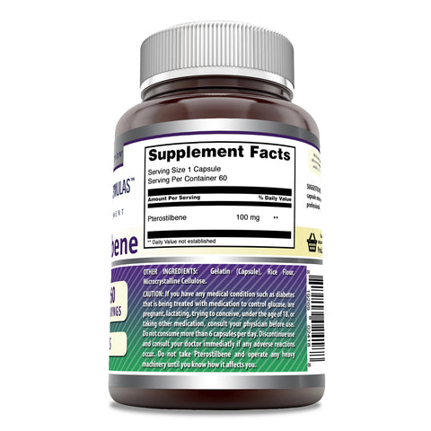 Image of Amazing Formulas Pterostilbene | 100 Mg | 60 Capsules