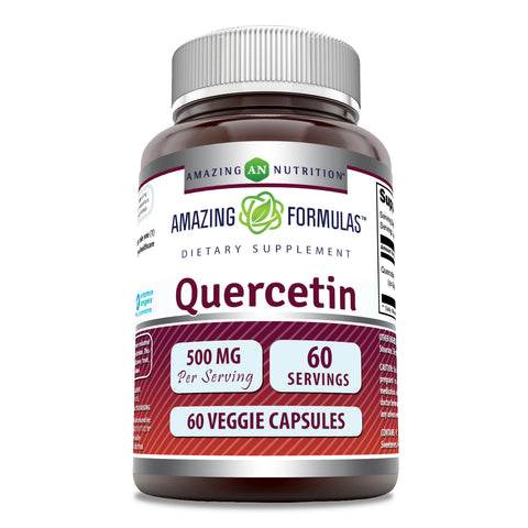 Image of Amazing Formulas Quercetin | 500 Mg | 60 Vegetarian Capsules