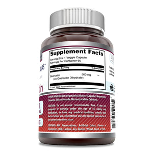 Amazing Formulas Quercetin | 500 Mg | 60 Vegetarian Capsules