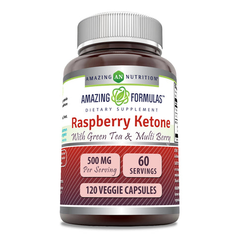 Image of Amazing Formulas Raspberry Ketone | 500 Mg Per Serving | 120 Veggie Capsules