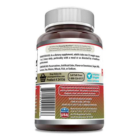 Image of Amazing Formulas Red Yeast Rice + CoQ10 | 650 Mg | 120 Veggie Capsules