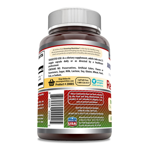 Image of Amazing Formulas Resveratrol | 100 Mg | 60 Veggie Capsules