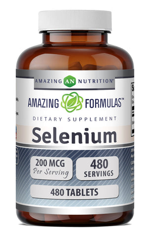Image of Amazing Formulas Selenium (as Selenium Yeast) 200 Mcg | 480 Tablets