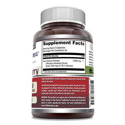 Image of Amazing Formulas Tart Cherry Extract | 7000 Mg Per Serving | 100 Capsules