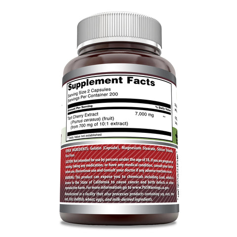Image of Amazing Formulas Tart Cherry Extract | 7000 Mg Per Serving | 400 Capsules