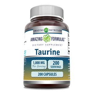 Amazing Formulas Taurine | 1000 Mg | 200 Capsules