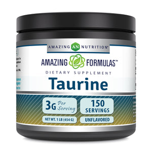Amazing Formulas Taurine Powder | 3 Grams Per Serving | 150 Servings | Unflavored