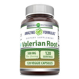 Amazing Formulas Valerian Root | 500 Mg | 120 Veggie Capsules