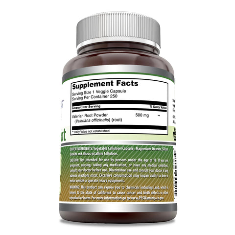 Image of Amazing Formulas Valerian Root | 500 Mg | 250 Veggie Capsules