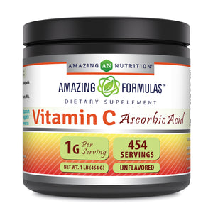 Amazing Formulas Vitamin C Ascorbic Acid | 1 Gram Per Serving | 454 Servings