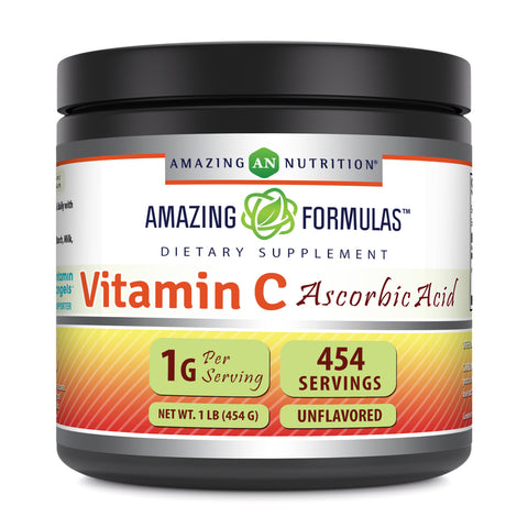 Image of Amazing Formulas Vitamin C  Ascorbic Acid | 1 Lb | Approx 454 Servings