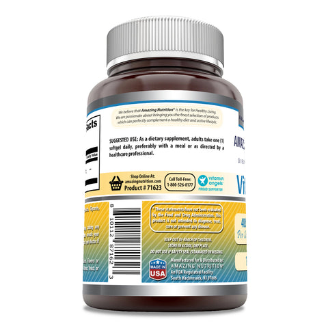 Image of Amazing Formulas Vitamin E | 400 IU | 100 Softgels