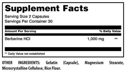 Image of Amazing Formulas Berberine | 1000 Mg Per Serving | 60 Capsules
