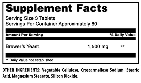 Image of Amazing Formulas Brewer's Yeast | 1500 Mg Per Serving | 240 Tablets