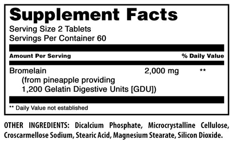 Image of Amazing Formulas Bromelain | 2000 MG Per Serving | 120 Tablets